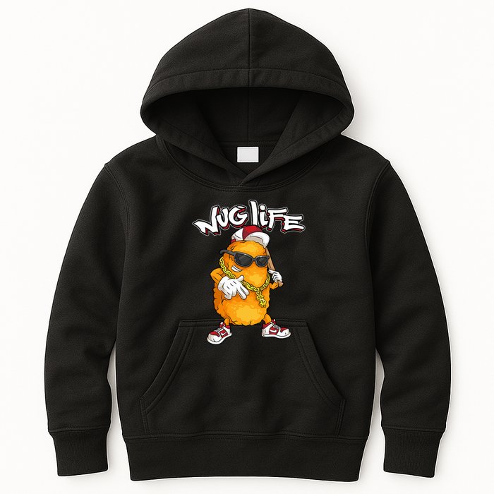 Cool Chicken Nugget Art Chicken Nugget Lover Kids Hoodie