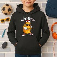 Cool Chicken Nugget Art Chicken Nugget Lover Kids Hoodie