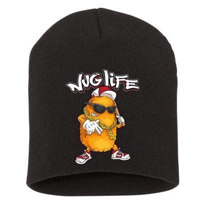 Cool Chicken Nugget Art Chicken Nugget Lover Short Acrylic Beanie