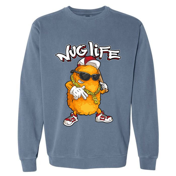Cool Chicken Nugget Art Chicken Nugget Lover Garment-Dyed Sweatshirt