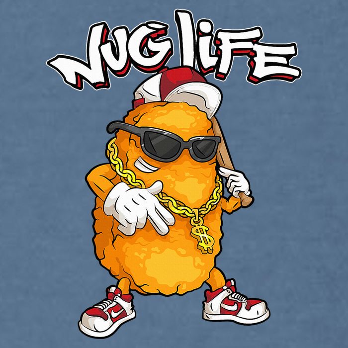 Cool Chicken Nugget Art Chicken Nugget Lover Garment-Dyed Sweatshirt