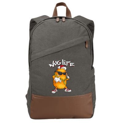 Cool Chicken Nugget Art Chicken Nugget Lover Cotton Canvas Backpack