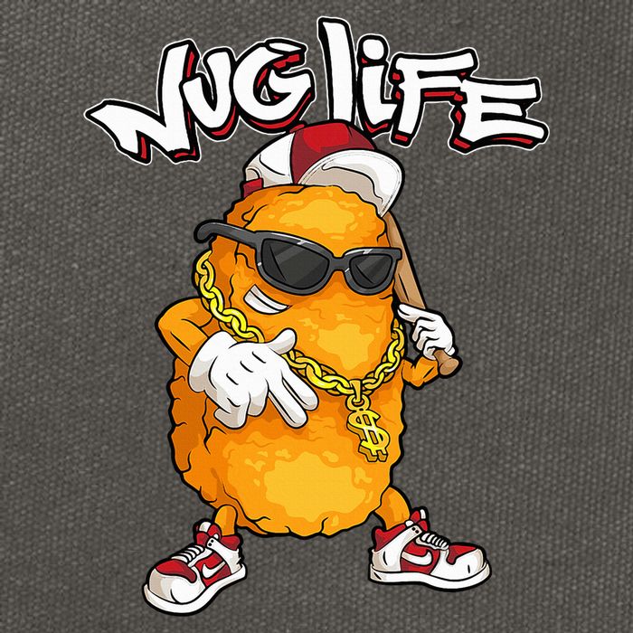 Cool Chicken Nugget Art Chicken Nugget Lover Cotton Canvas Backpack