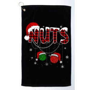 Christmas Chest Nuts Funny Couple Matching Xmas Couple Tees Gift Platinum Collection Golf Towel