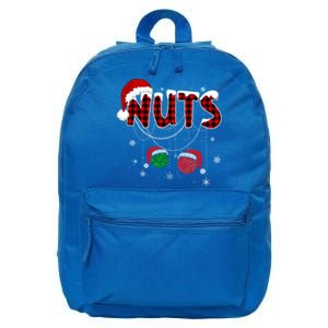 Christmas Chest Nuts Funny Couple Matching Xmas Couple Tees Gift 16 in Basic Backpack