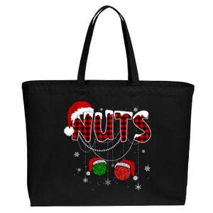 Christmas Chest Nuts Funny Couple Matching Xmas Couple Tees Gift Cotton Canvas Jumbo Tote