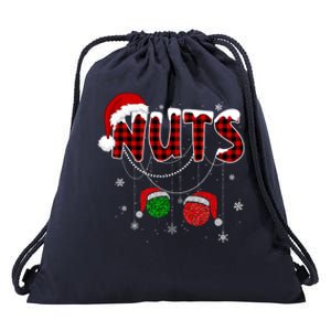 Christmas Chest Nuts Funny Couple Matching Xmas Couple Tees Gift Drawstring Bag