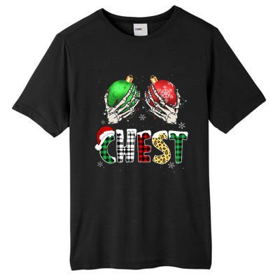 Christmas Chest Nuts Chestnuts Xmas Couple Matching Costume Tall Fusion ChromaSoft Performance T-Shirt