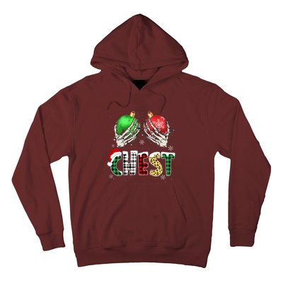 Christmas Chest Nuts Chestnuts Xmas Couple Matching Costume Hoodie