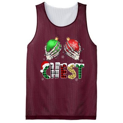 Christmas Chest Nuts Chestnuts Xmas Couple Matching Costume Mesh Reversible Basketball Jersey Tank