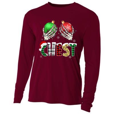 Christmas Chest Nuts Chestnuts Xmas Couple Matching Costume Cooling Performance Long Sleeve Crew