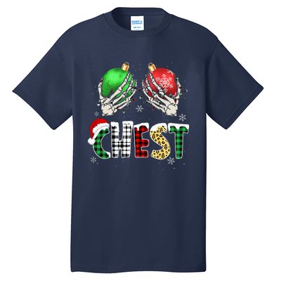 Christmas Chest Nuts Chestnuts Xmas Couple Matching Costume Tall T-Shirt