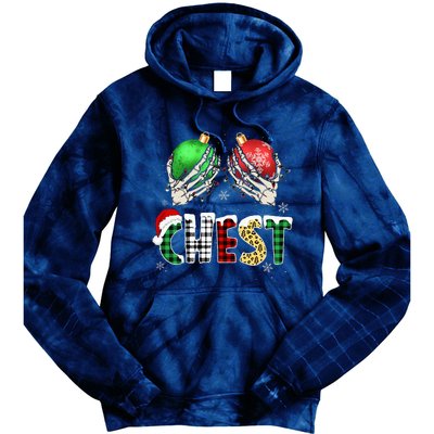 Christmas Chest Nuts Chestnuts Xmas Couple Matching Costume Tie Dye Hoodie