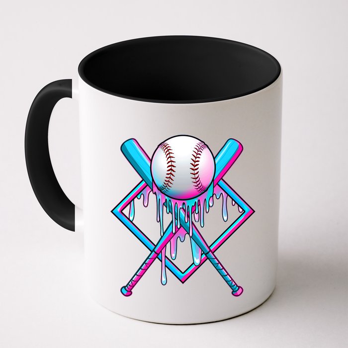 Cool Cute Neon Paint Baseball Bat Ball Diamond Mug