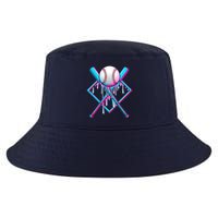 Cool Cute Neon Paint Baseball Bat Ball Diamond Cool Comfort Performance Bucket Hat