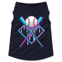 Cool Cute Neon Paint Baseball Bat Ball Diamond Doggie Tank