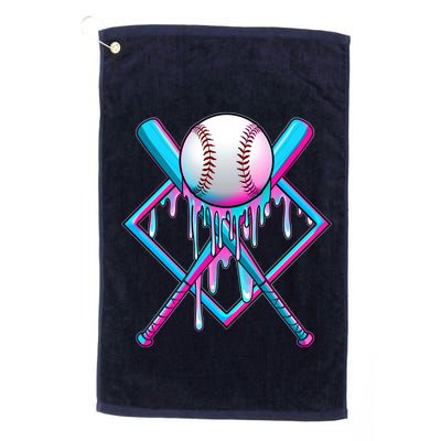 Cool Cute Neon Paint Baseball Bat Ball Diamond Golf Towel