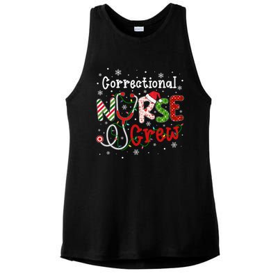 Correctional Christmas Nurse Crew Nursing Christmas Pattern Great Gift Ladies PosiCharge Tri-Blend Wicking Tank