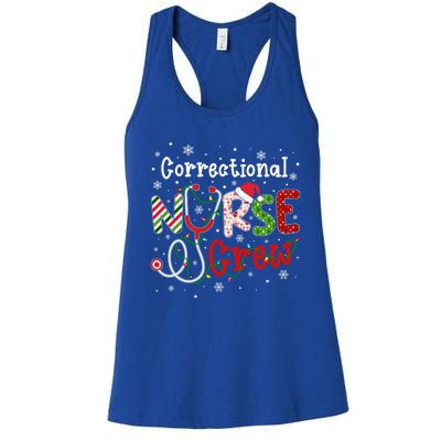 Correctional Christmas Nurse Crew Nursing Christmas Pattern Great Gift Women's Racerback Tank