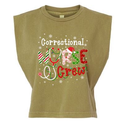 Correctional Christmas Nurse Crew Nursing Christmas Pattern Great Gift Garment-Dyed Women's Muscle Tee