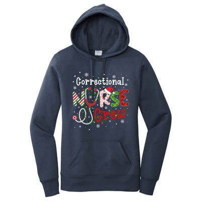 Correctional Christmas Nurse Crew Nursing Christmas Pattern Great Gift Women's Pullover Hoodie