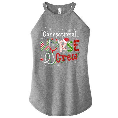 Correctional Christmas Nurse Crew Nursing Christmas Pattern Great Gift Women's Perfect Tri Rocker Tank