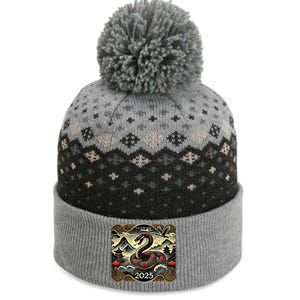 Cute Chinese New Year Of The Snake 2025 The Baniff Cuffed Pom Beanie