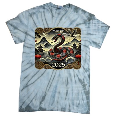 Cute Chinese New Year Of The Snake 2025 Tie-Dye T-Shirt