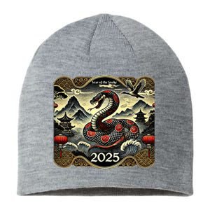 Cute Chinese New Year Of The Snake 2025 Sustainable Beanie