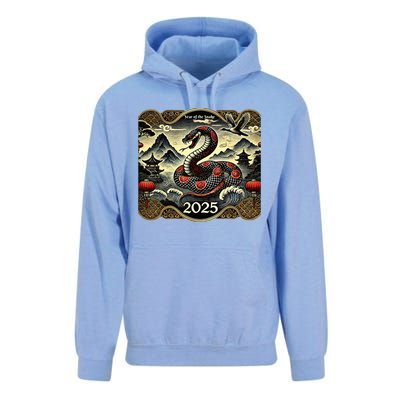 Cute Chinese New Year Of The Snake 2025 Unisex Surf Hoodie