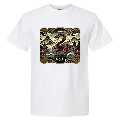 Cute Chinese New Year Of The Snake 2025 Garment-Dyed Heavyweight T-Shirt