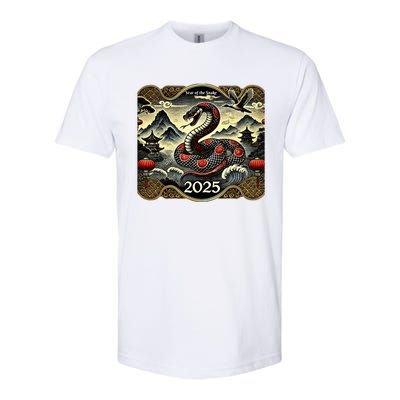 Cute Chinese New Year Of The Snake 2025 Softstyle CVC T-Shirt