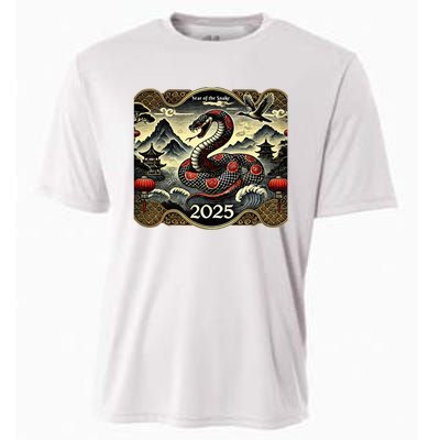 Cute Chinese New Year Of The Snake 2025 Cooling Performance Crew T-Shirt