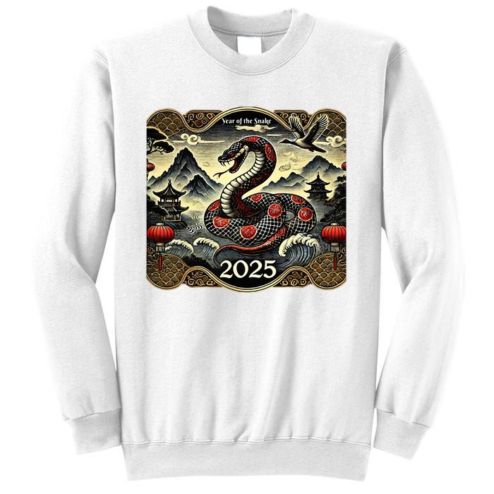 Cute Chinese New Year Of The Snake 2025 Sweatshirt