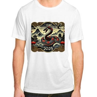 Cute Chinese New Year Of The Snake 2025 Adult ChromaSoft Performance T-Shirt