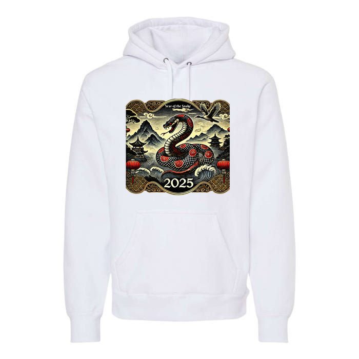 Cute Chinese New Year Of The Snake 2025 Premium Hoodie