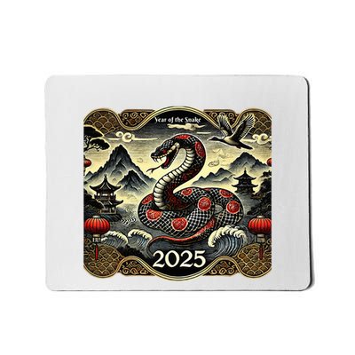 Cute Chinese New Year Of The Snake 2025 Mousepad