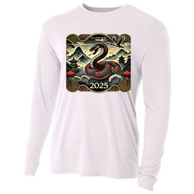 Cute Chinese New Year Of The Snake 2025 Cooling Performance Long Sleeve Crew