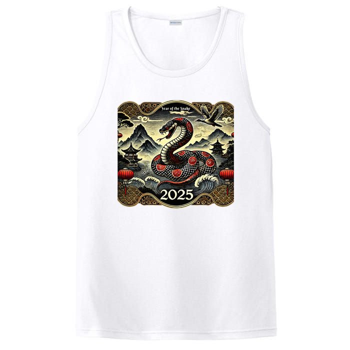 Cute Chinese New Year Of The Snake 2025 PosiCharge Competitor Tank