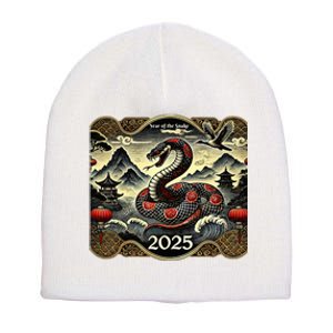 Cute Chinese New Year Of The Snake 2025 Short Acrylic Beanie