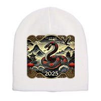 Cute Chinese New Year Of The Snake 2025 Short Acrylic Beanie