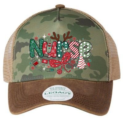 Cute Christmas Nurse Legacy Tie Dye Trucker Hat