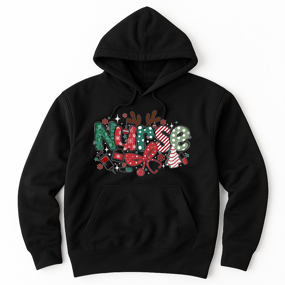 Cute Christmas Nurse Hoodie