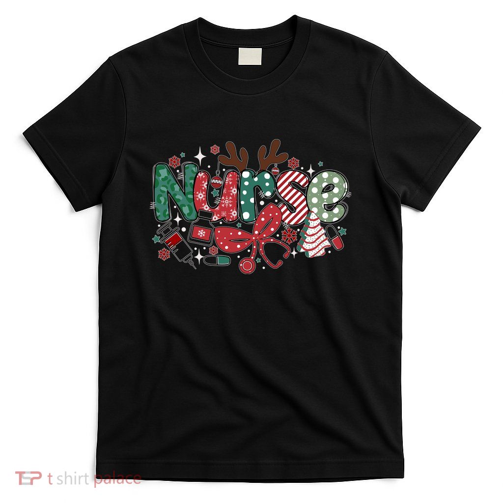 Cute Christmas Nurse T-Shirt