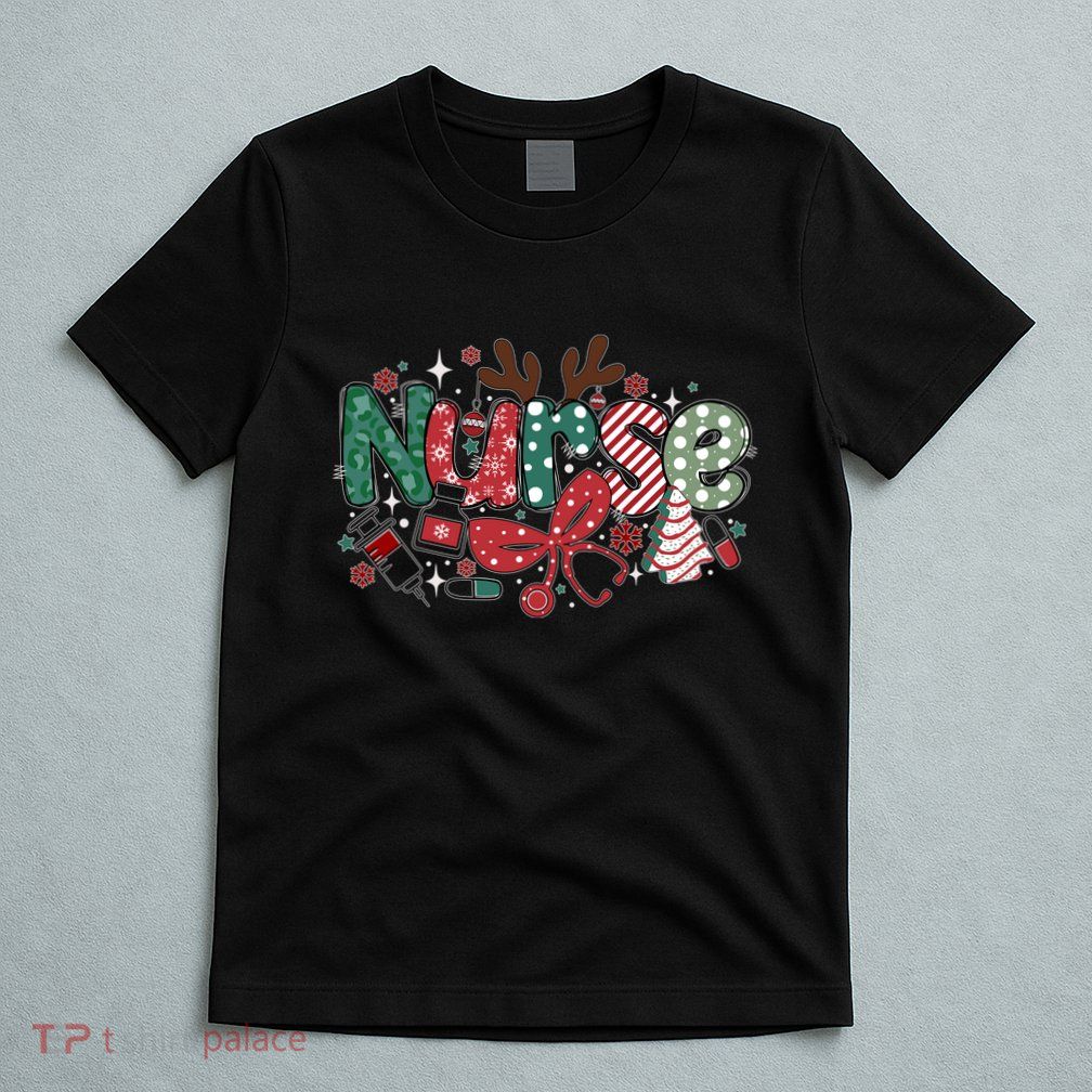 Cute Christmas Nurse T-Shirt