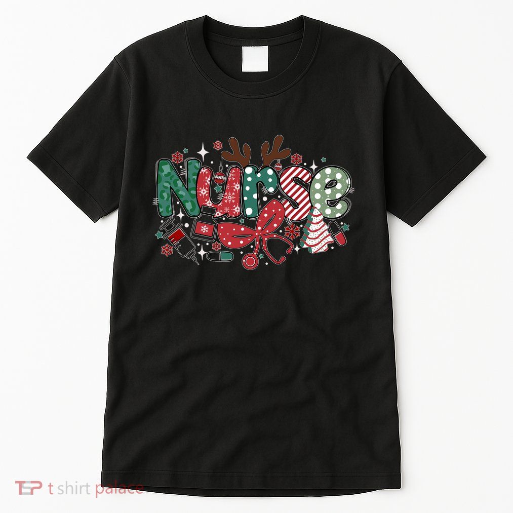 Cute Christmas Nurse Tall T-Shirt