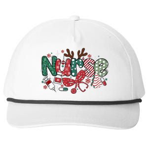 Cute Christmas Nurse Snapback Five-Panel Rope Hat