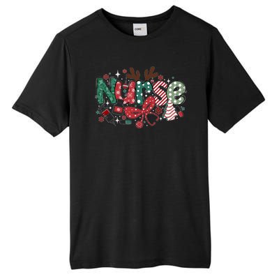 Cute Christmas Nurse Tall Fusion ChromaSoft Performance T-Shirt