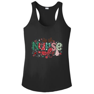 Cute Christmas Nurse Ladies PosiCharge Competitor Racerback Tank