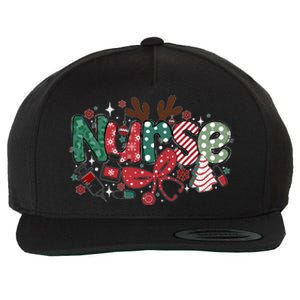 Cute Christmas Nurse Wool Snapback Cap